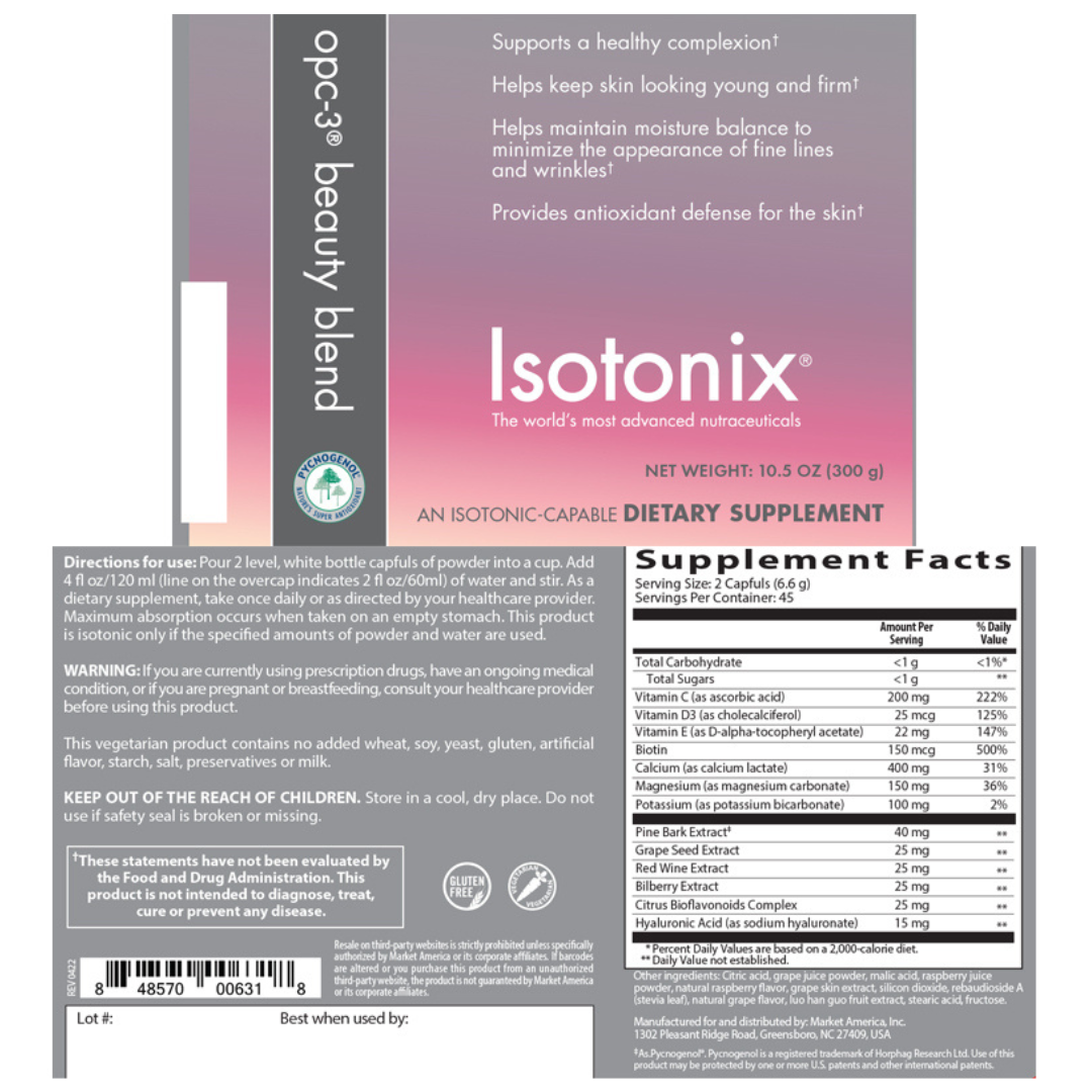 nutraMetrix Isotonix OPC-3® Beauty Blend - Single Bottle (45 Servings)