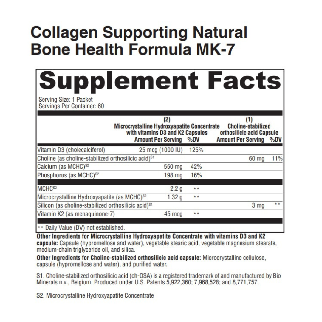 Collagen Supporting Natural Bone Health Formula